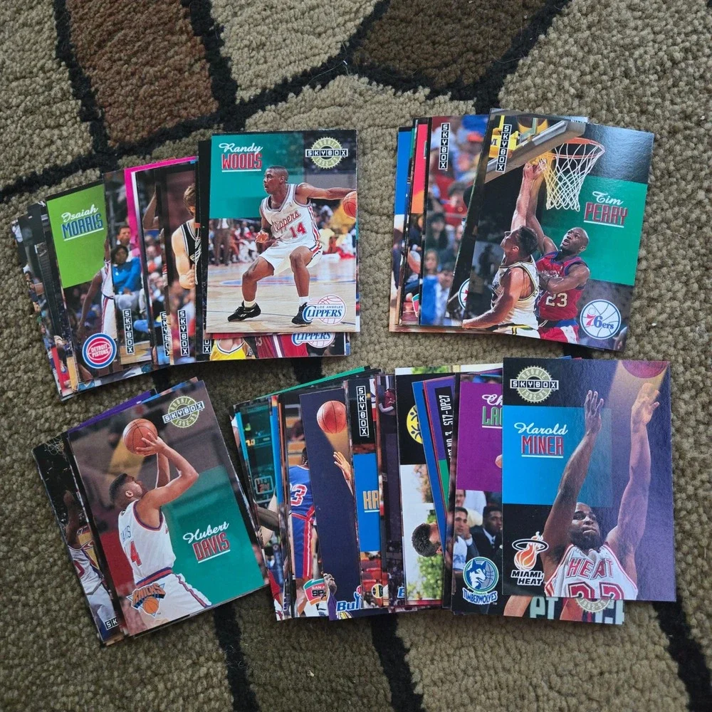 SkyBox 1992-93 Series 2 NBA Basketball Card Lot Harold Miner Hubert Davis Case